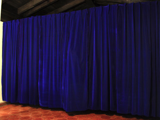 BLUE VELVET, 2013, fabric, 480x300x40 cm, Installation view: The Presence of Marta
Villa Aurora, Los Angeles, 2013