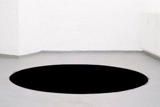 ERASEMENT, 2015, soot, 150x150 cm, Installation view: "En Face"
Halle 71, Berlin, 2015
